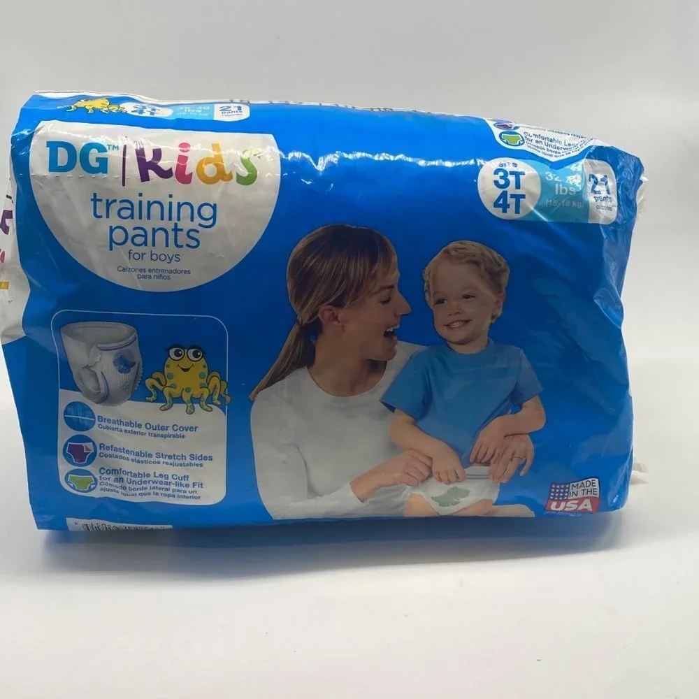 DG Kids Training Pants for Boys Size 3T‎ 4T 32-40lbs